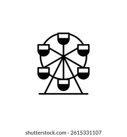 amusement park icon sign vector	