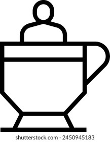 amusement park icon. Thin linear style design isolated on white background