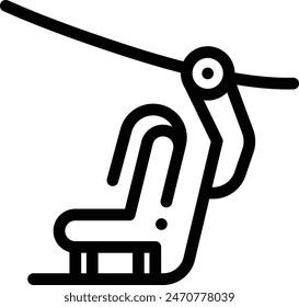 amusement park icon. Thin Linear Style Design Isolated On White Background