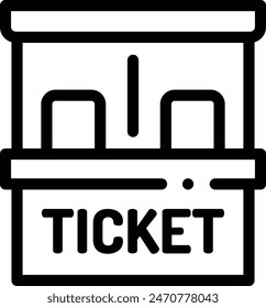 amusement park icon. Thin Linear Style Design Isolated On White Background