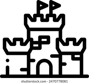 amusement park icon. Thin Linear Style Design Isolated On White Background