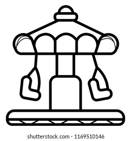 amusement park icon vector