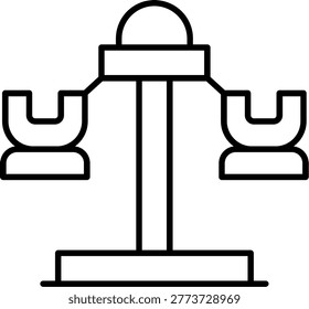 Amusement Park Icon Vector Element line icon design vector icons