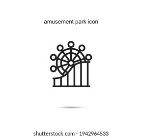 amusement park icon vector illustration graphic on background