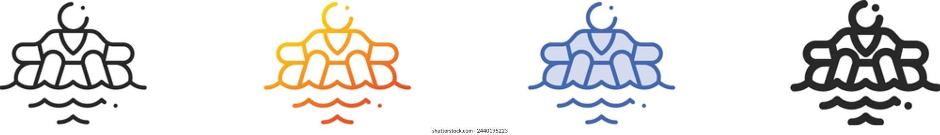 amusement park icon.Thin Linear, Gradient, Blue Stroke and bold Style Design Isolated On White Background