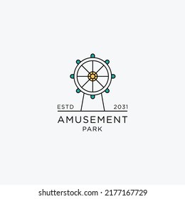 Amusement Park Logo Design Template Graphic Stock Vector (Royalty Free ...