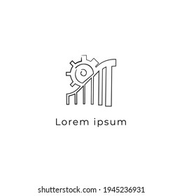 Amusement park logo icon design concept with pen sketch style