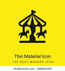 Amusement Park minimal bright yellow material icon