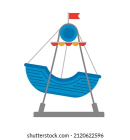 amusement park pirate ship icon