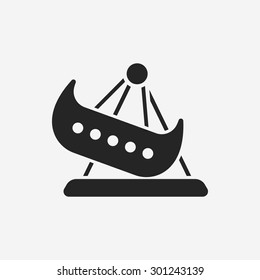 amusement park pirate ship icon