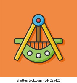 amusement park pirate ship icon
