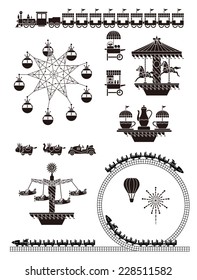Amusement park playground equipment.