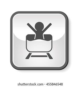 amusement park roller coaster icon