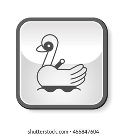 amusement park swan boats icon