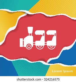 amusement park train icon