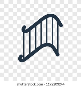 Amusement park vector icon isolated on transparent background, Amusement park transparency logo concept