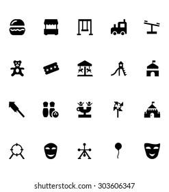 Amusement Park Vector Icons 1