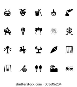 Amusement Park Vector Icons 4