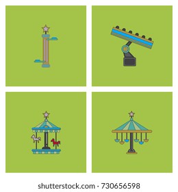 Amusement Park vector stock