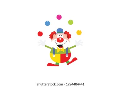 Amusement Parks Clown Vector Icon