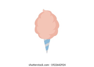 Amusement Parks Cotton Candy Vector Icon