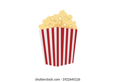 Amusement Parks Popcorn Vector Icon