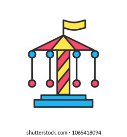 amusement vector thin line  illustration symbol object. Outline icon style concept design