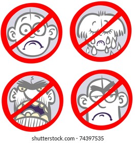 Amusing anti-sadness signs.