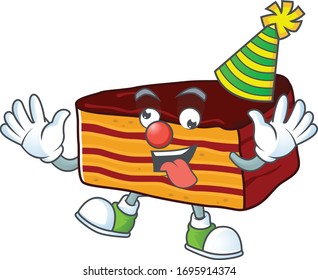 Amusing Clown dobos torte cartoon character mascot style