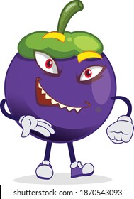 amusing funny looking mango Steen character saying something