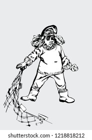 amusing leprechaun fisherman