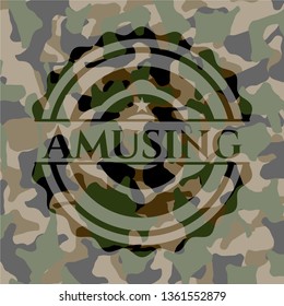 Amusing on camouflage pattern