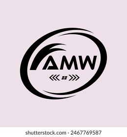 AMW-Logo-Design. AMW Einfaches und modernes Logo. AMW Monogramm Logo. AMW Abstrakt Alphabet Vektorgrafik Logo Design.