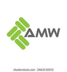 AMW letter logo vector design, AMW simple and modern logo. AMW luxurious alphabet design
