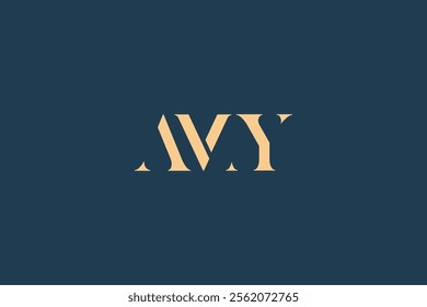 AMY abstract letter logo design. This logo is designed by three abstract letters.