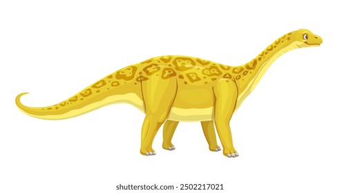 Dinosaurio prehistórico de Amygdalodon para niños juguetes de dibujos animados de dinosaurios, personaje de lagarto jurásico de Vector. Divertido dino Amygdalodon con cara linda para niños educación prehistórica o juego de arqueología de dinosaurios