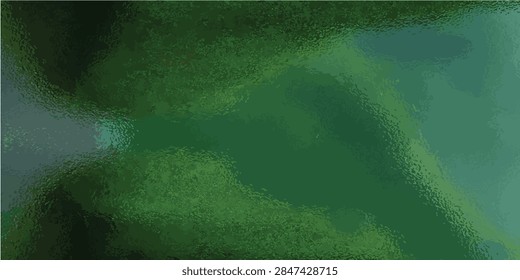 ['An abstract design featuring a dynamic green gradient, dark moody tones, and soft glowing light effects.']