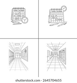 "Ilustração de um professor explicando uma aula para os alunos em sala de aula. O professor está escrevendo em um quadro-negro, com os alunos envolvidos no aprendizado. A cena é vibrante, com livros e livros