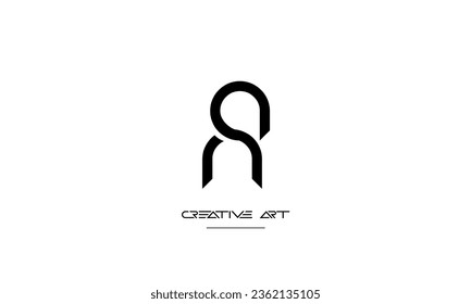 AN, NA, A, N abstract letters logo monogram