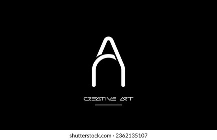 AN, NA, A, N abstract letters logo monogram