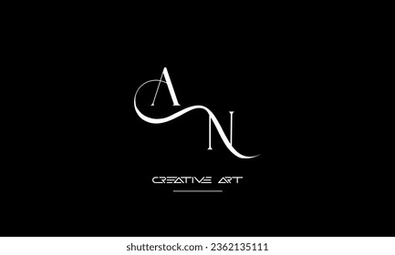 AN, NA, A, N abstract letters logo monogram