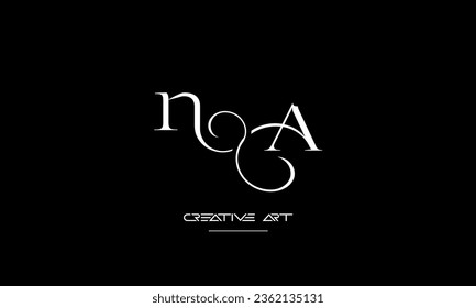 AN, NA, A, N abstract letters logo monogram