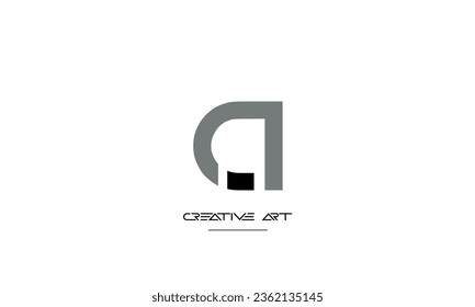 AN, NA, A, N abstract letters logo monogram