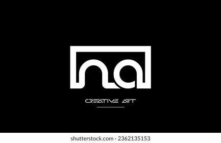 AN, NA, A, N abstract letters logo monogram