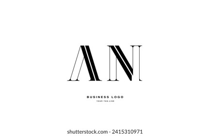 AN, NA, A, N, Abstract Letters Logo Monogram