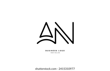 AN, NA, A, N, Abstract Letters Logo Monogram