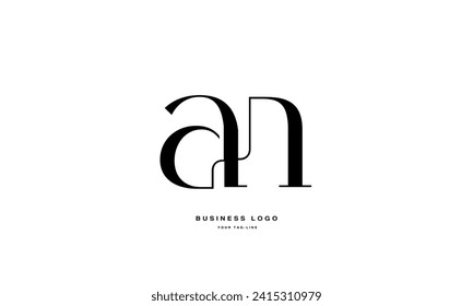 AN, NA, A, N, Abstract Letters Logo Monogram