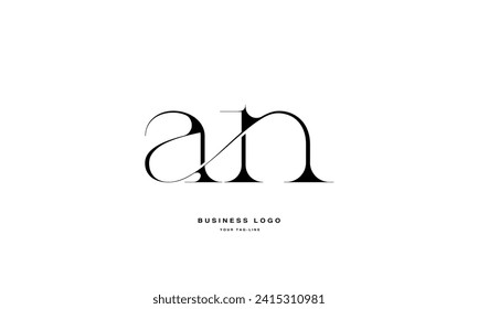 AN, NA, A, N, Abstract Letters Logo Monogram