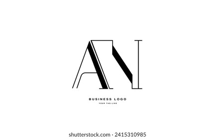 AN, NA, A, N, Abstract Letters Logo Monogram