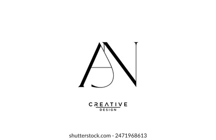 AN, NA, A, N, Abstract Letters Logo Monogram